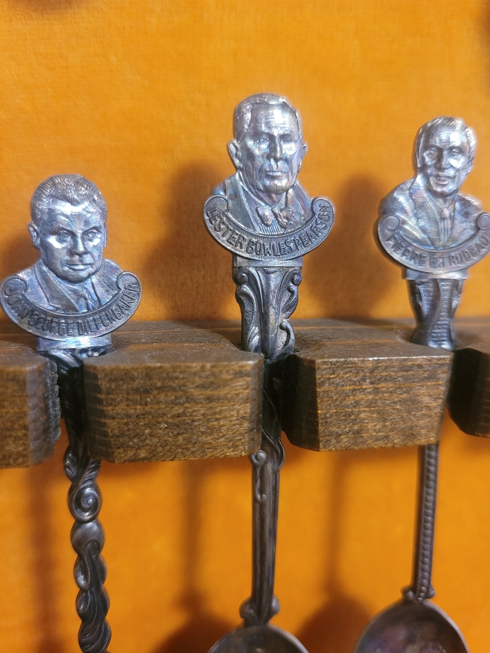 Silver Metal Decorative Wall Spoon Set - Silver